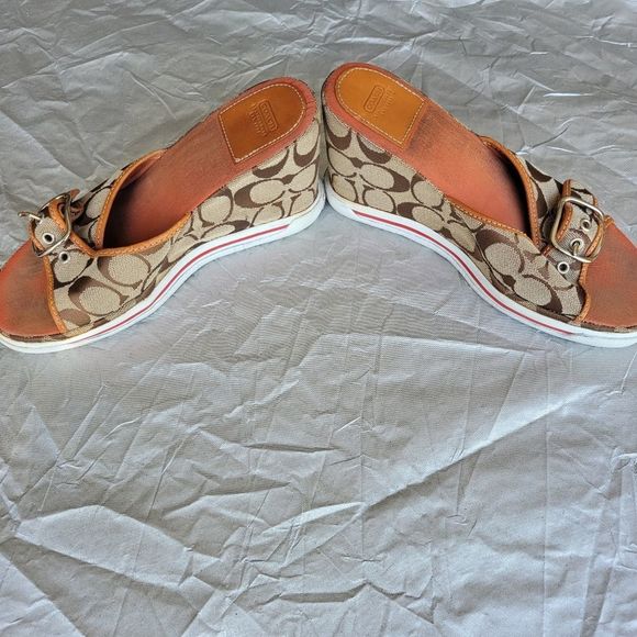 Coach Women's Tan Slip-On Shoes - Picture 2 of 7